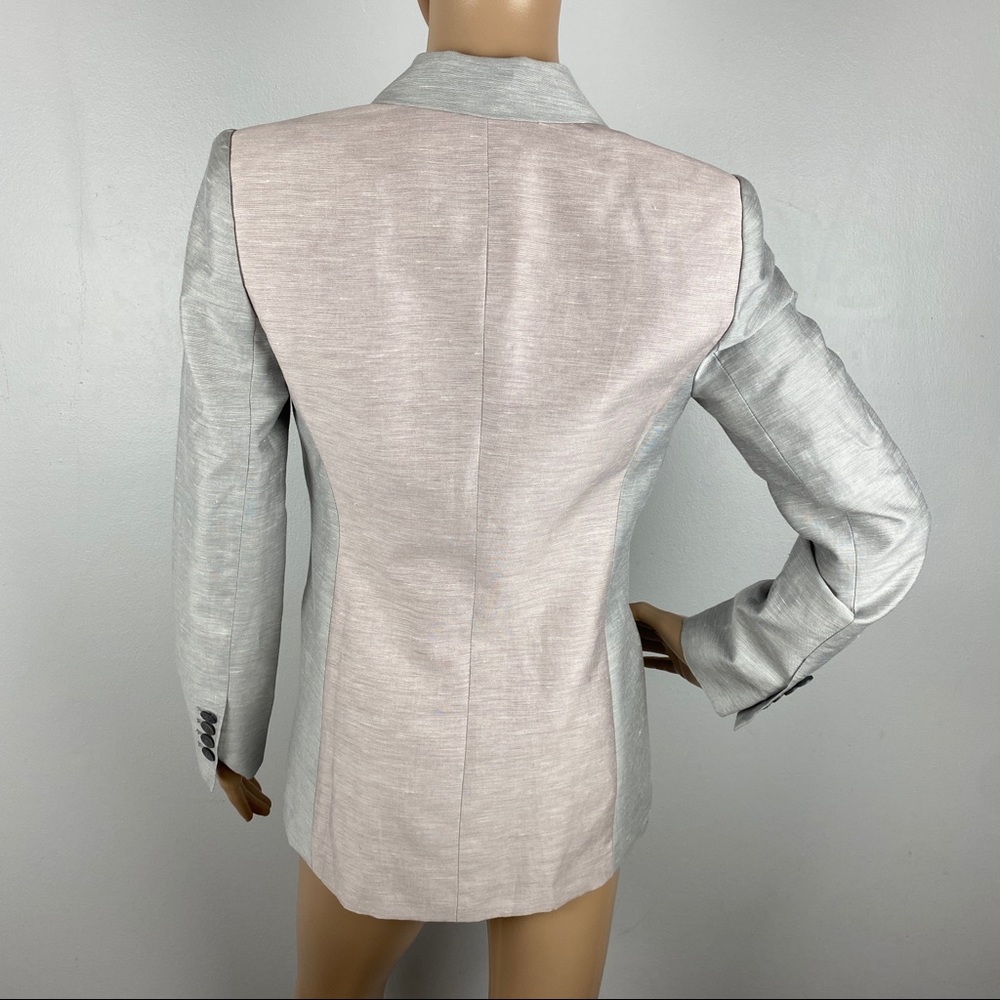 NEW REBECCA TAYLOR GREY DOUBLE BREASTED BLAZER - Picture 9 of 12